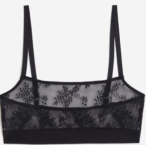 ✨4 for 12 H&M Black Lace Bralette (Never Worn) Size Small